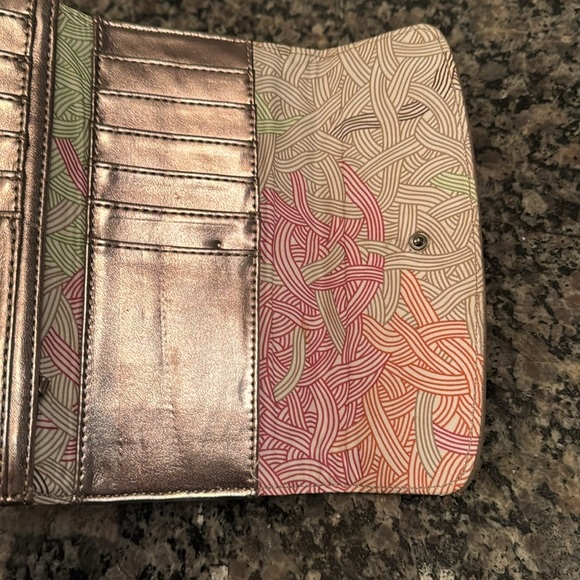 The Sak trifold glitter leather wallet EUC - Picture 8 of 14